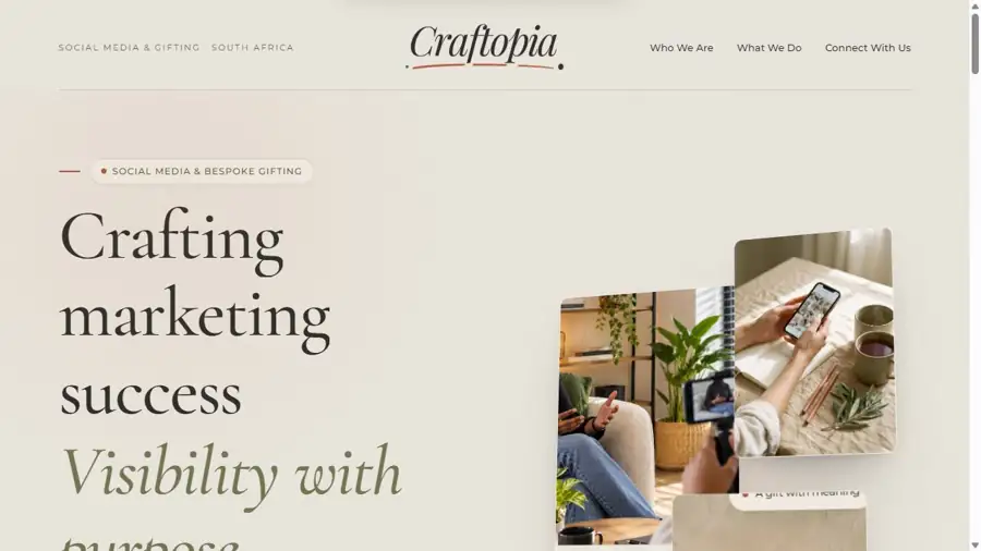 Craftopia Website Preview