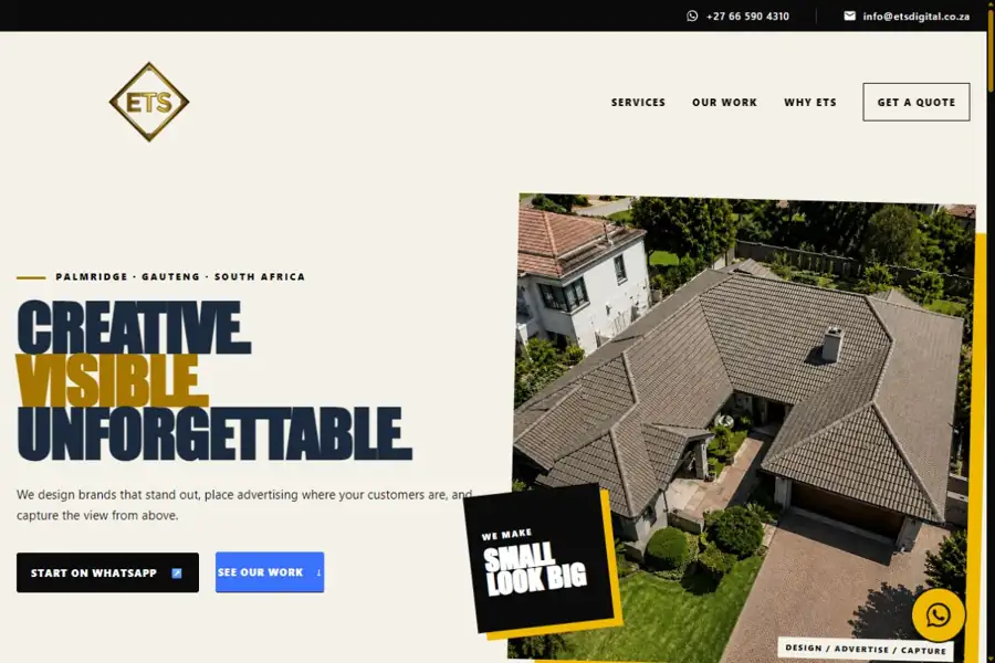 ETS Digital Media Website Preview