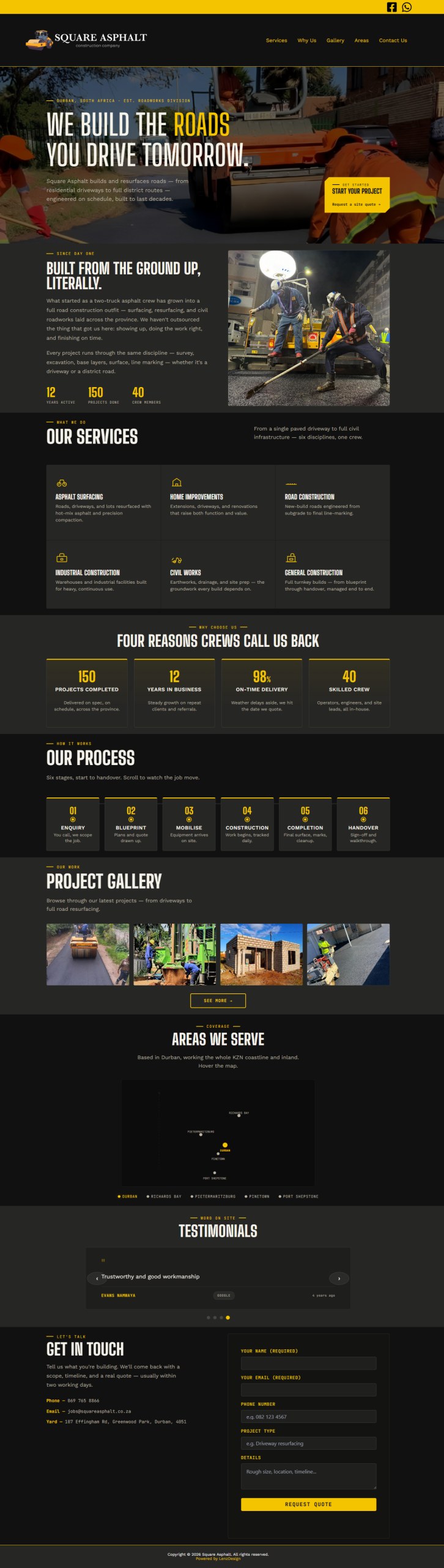 Square Asphalt — Road Construction & Asphalt Paving Durban
